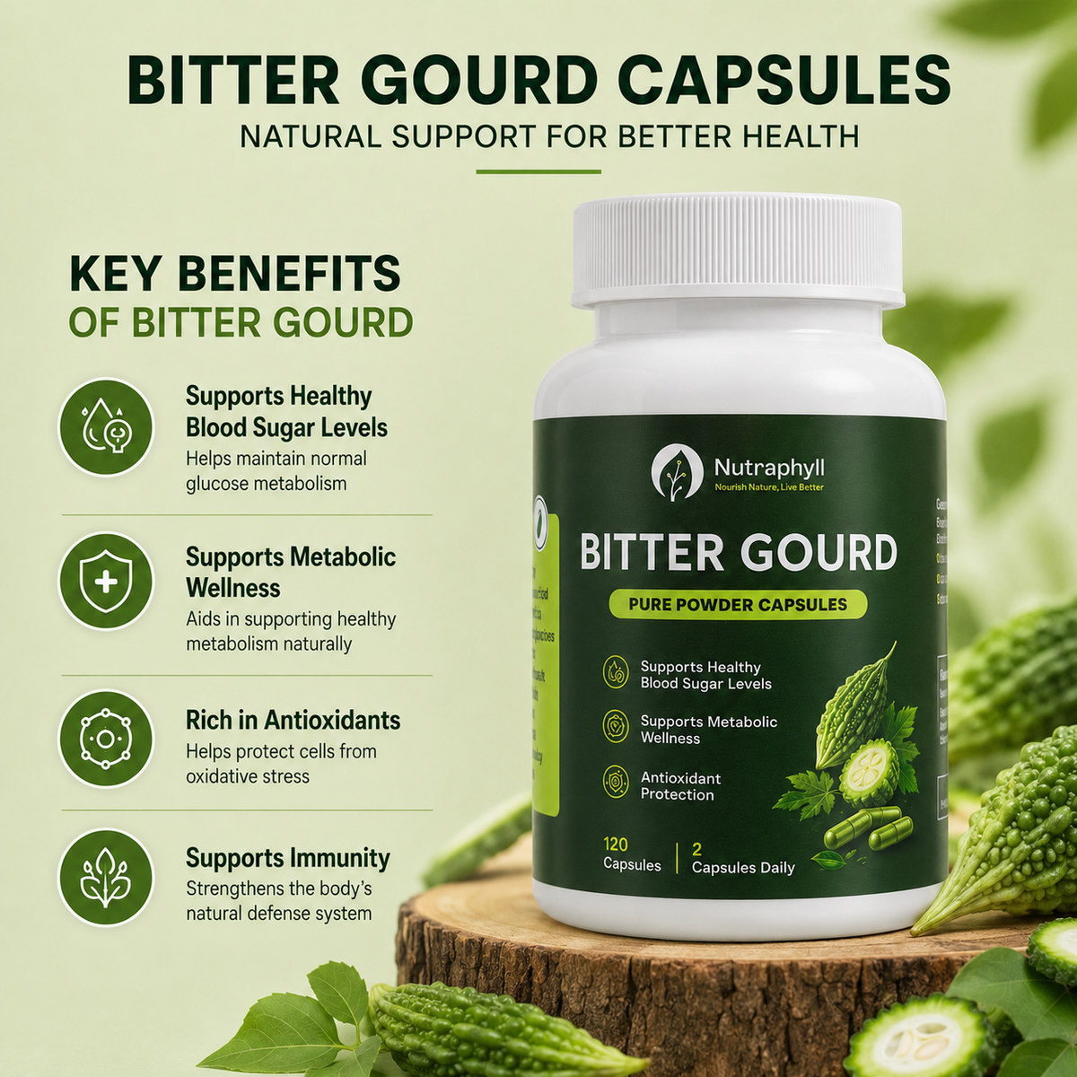 Bitter Gourd capsule - 120 Capsule