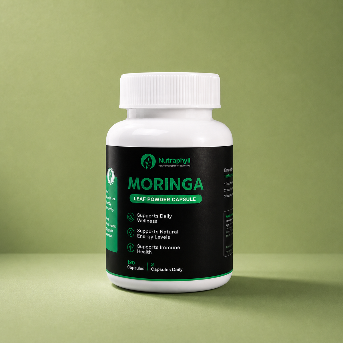 Moringa Leaf Powder - 120 Capsule