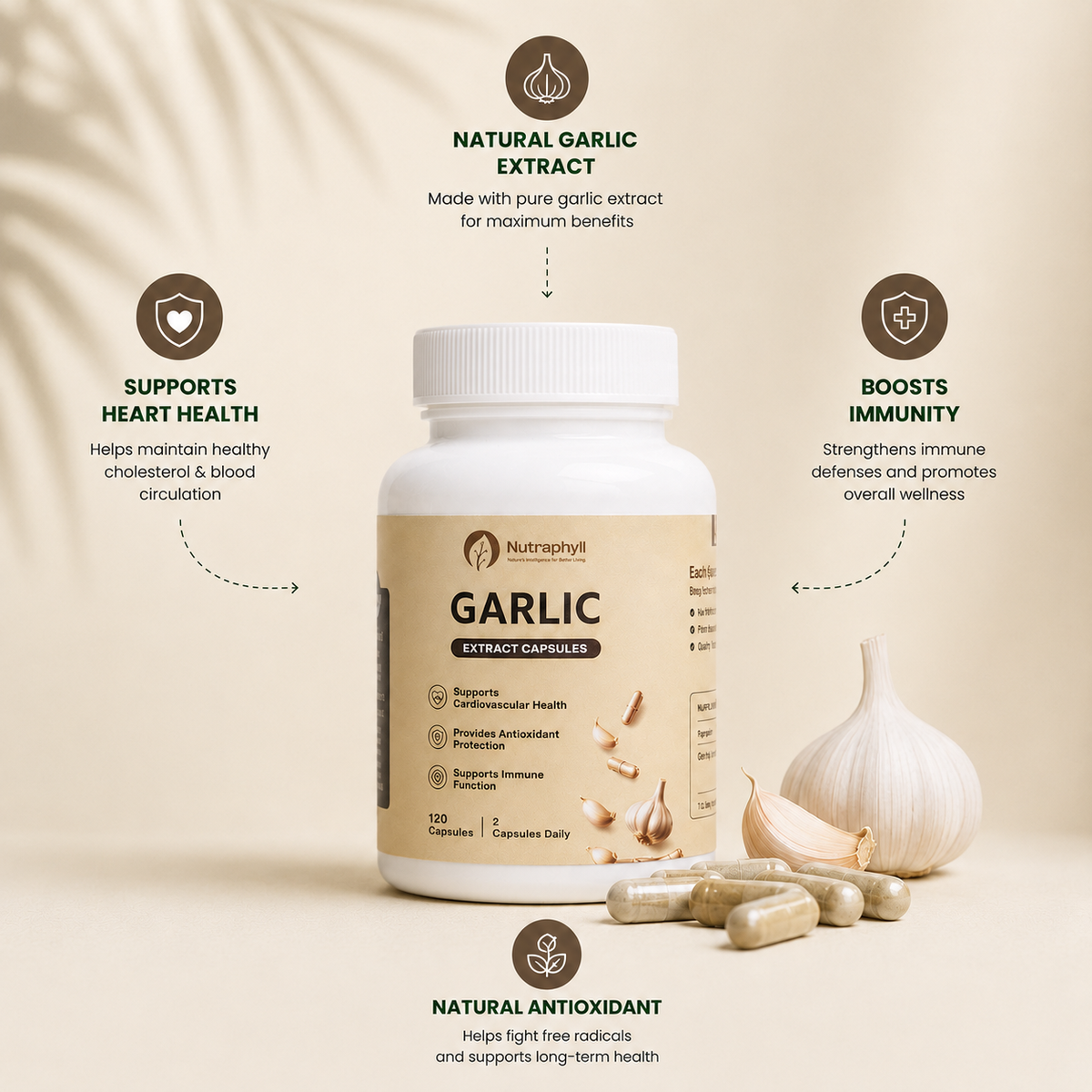 Garlic Powder - 120 Capsule